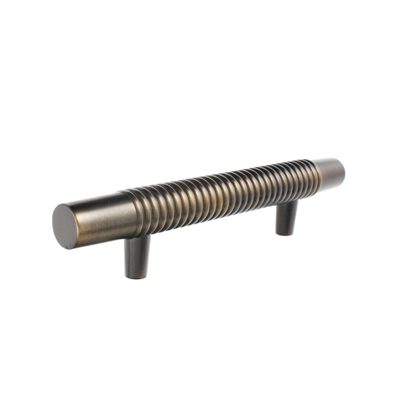 Stacked 4" Center to Center Bar Pull, Oil Rubbed Bronze