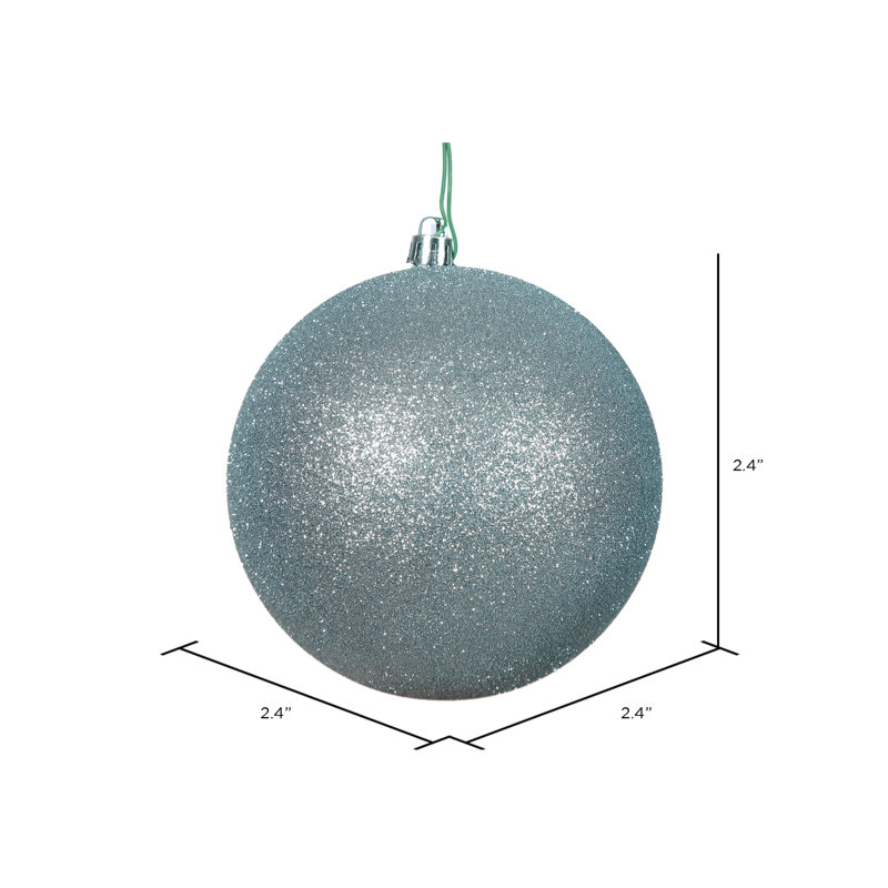 Holiday Décor Ball Ornament, 3" H x 3" W x 3" D, Gold