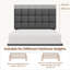 Size Modern Upholstered Bed Frame with Adjustable Square Tufted Headboard-125812896-99170190