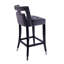 Ensemble de tabouret de bar en velours suède