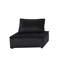 Canapé modulaire en velours noir 107,87 lb, qualité 14,5 po, hauteur du dossier confortable