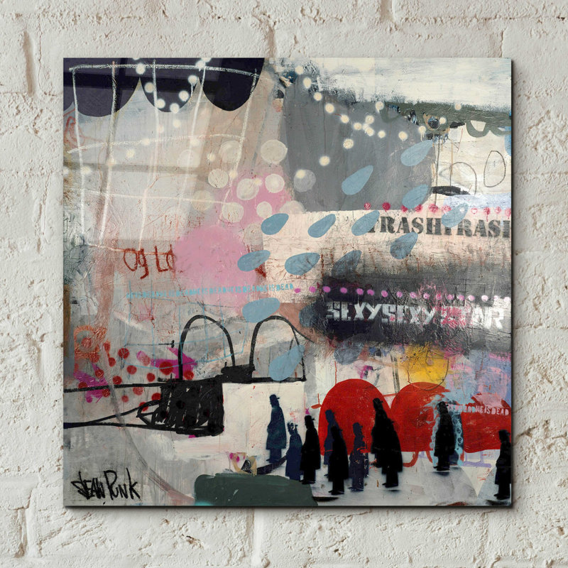 Voyage par Punk - peinture sans cadre, H 12 po x l 12 po x P 0,13 po