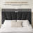 Velvet Upholstered Platform Bed Frame With Tufted Headboard And Nailhead Trim, Adjustable Height, No Box Spring Needed-910085854-910085841