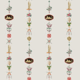 NeoClassical Stripe - Ivory Wallpaper