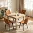 Ensemble de table de salle à manger extensible 5 pièces pour table de salle à manger 4,31,5 "-62,9" Aurik