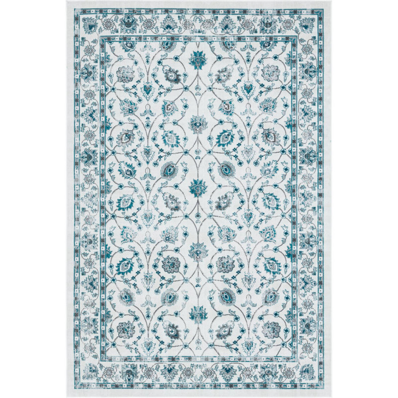 Dota Floral Indoor Rug, Rectangle 6'1" x 9'