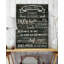 « cuisine rules », art textuel sur toile tendue-29146582