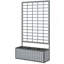 Wooden Raised Garden Bed With Trellis-147400664