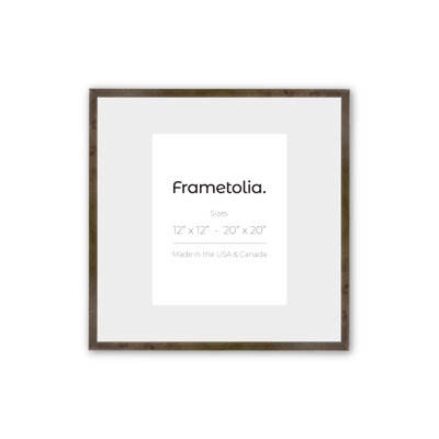 Narrow Width Burlwood Solid Wood Single Picture Frame