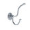 Classic White Double Wall Mounted Robe Hook with Acorns