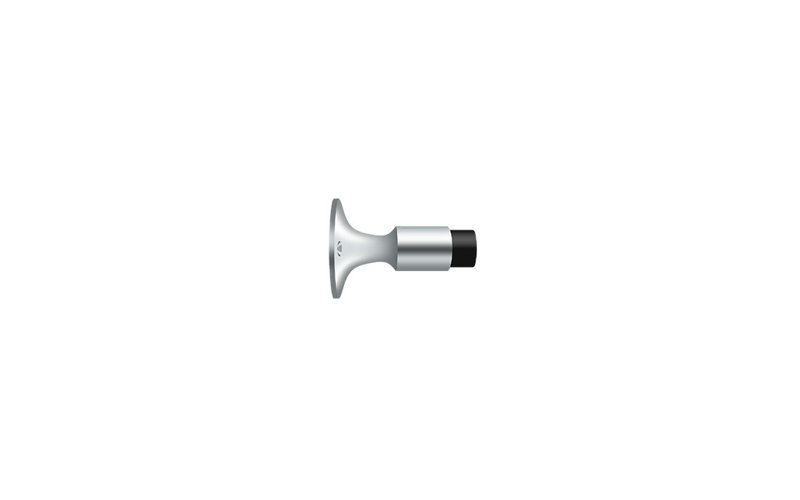 Deltana DSW325U26 3-5/8" Wall Mount Bumper in Polished Chrome, Polished Chrome, 38" H x 26" W x 26" D