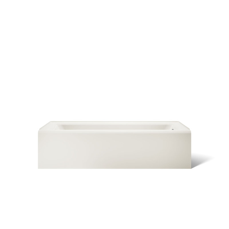 Bellwether 60" x 32" Soaking Bathtub, Biscuit, Right