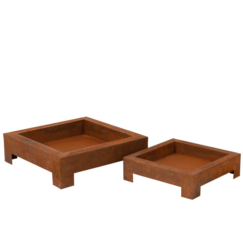 Anakie Square Metal Smokeless Fire Pit
