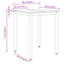 Metal Base Dining Table-657450760