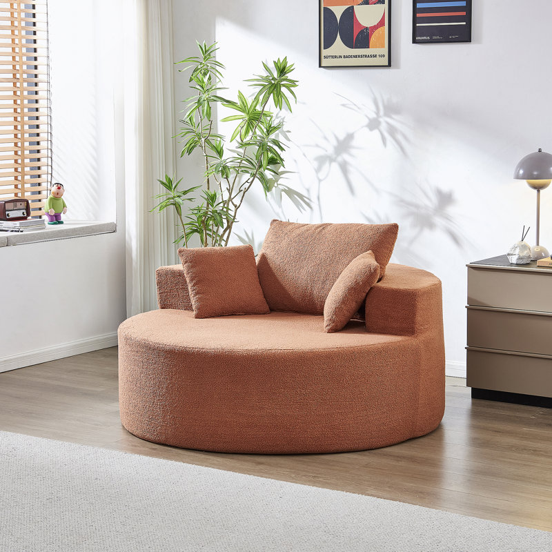 Fauteuil Teddy Plush, Orange