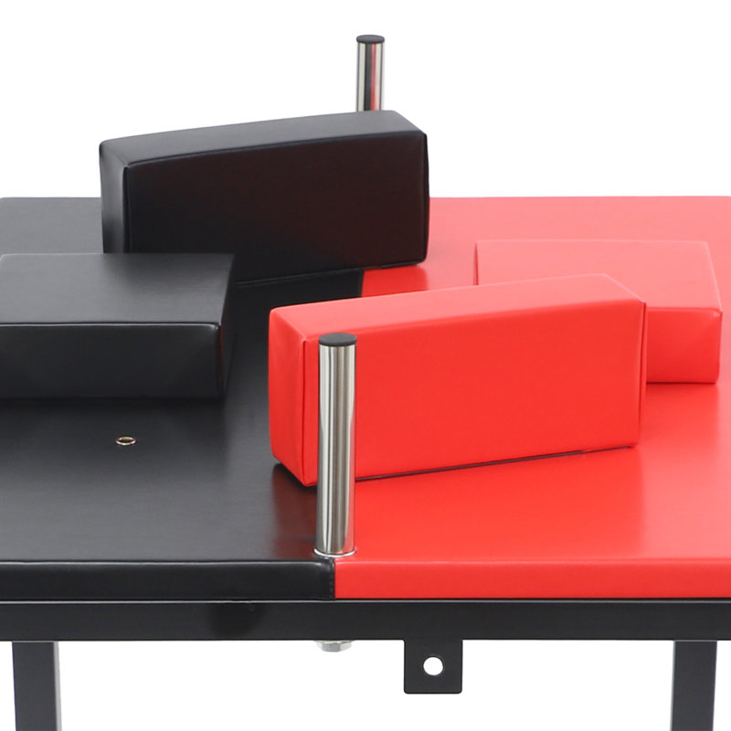 Table de bras de fer pliable, Rouge / Noir