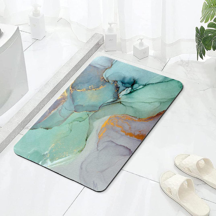 Bless international Bath Rug with Non-Slip Backing