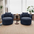 Ensemble de 2 chaises d'appoint pivotantes en tonneau pivotant 30 po