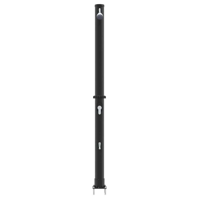 Solar Powered Pvc, Aluminium Free Standing Outdoor Shower and Footwash Spout