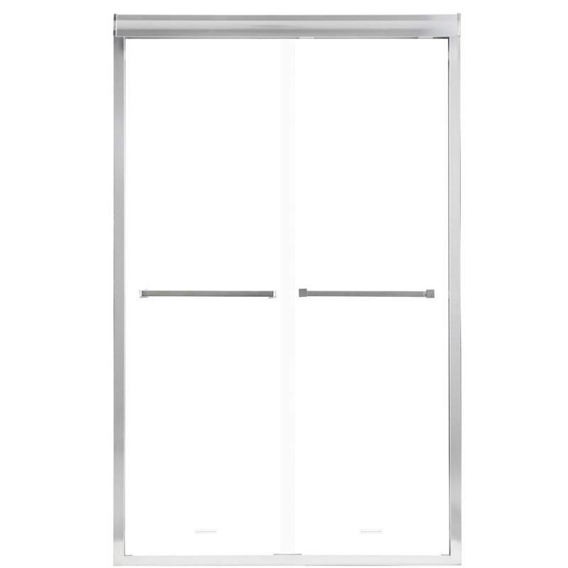Finish Shower Door 48"X76", Semi- Bypass Sliding 48" W Enclosure 76" H, Bypass, , Secure, White
