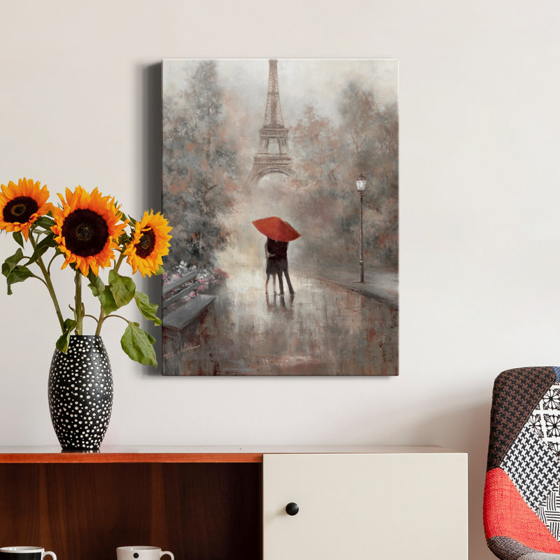 Paris in the Mist par T.C. Chiu - reproduction sur toile tendue, H 48 po x l 36 po