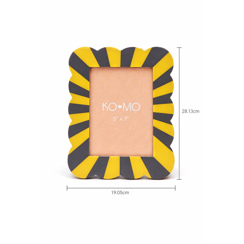 Picture Frame, Grey/Yellow