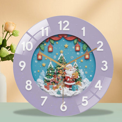 Horloge murale 12 po père Noël