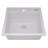 Ruvati 20-inch epiCube Granite Composite Quartz Workstation Drop-in Topmount Wet Bar Prep Sink Arctic White Matte --94008036