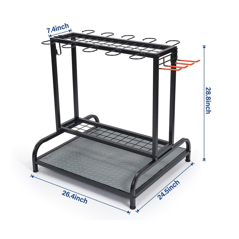 Garden Tool Organizer Rack - Storage for Up to 55 Long-Handled Tools