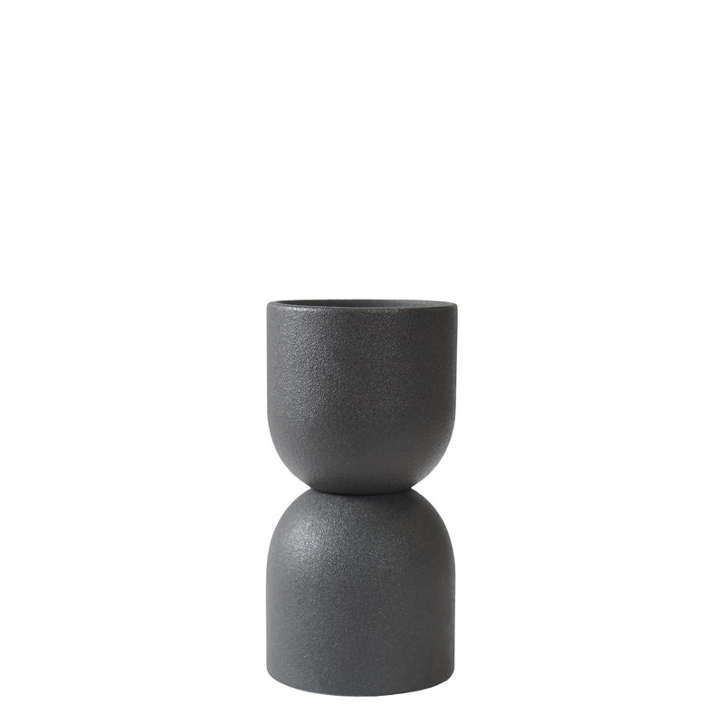 Vase de table en céramique Genelda, H 6,3 po x l 3,15 po x P 3,15 po