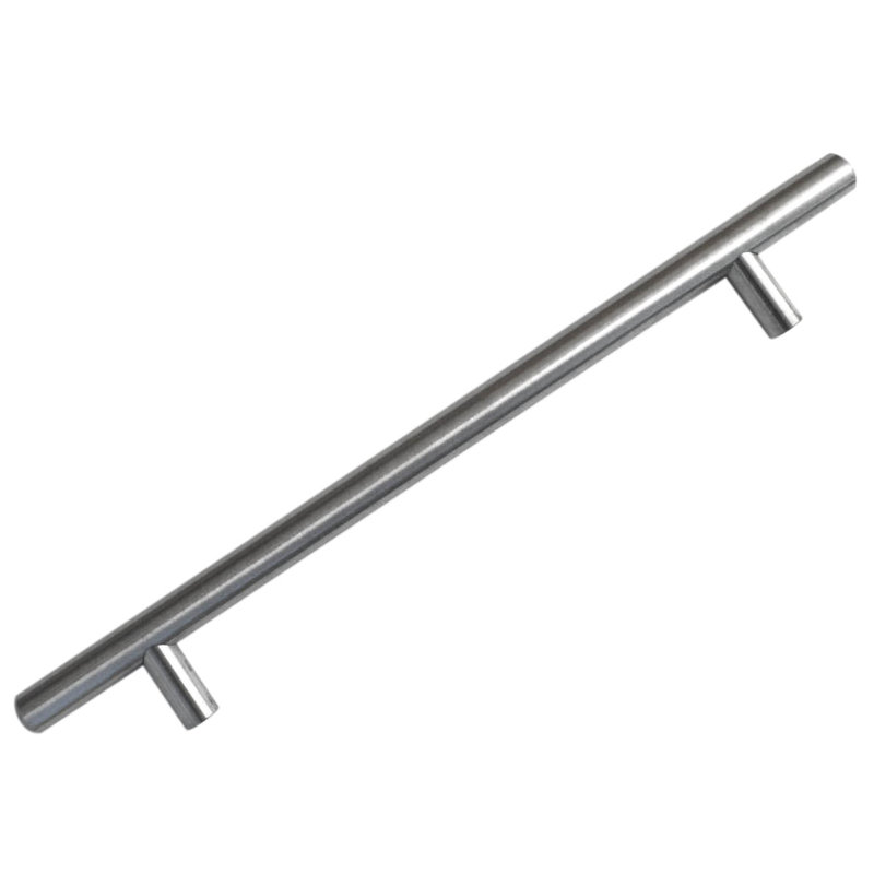 Poignée barre en acier inoxydable nickel brossé thermolaqué pour l'extérieur - 7 po x 10 po