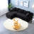 Compression Cloud Sectionals Corduroy L Shape Modern Home Sofa