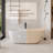 Crestone Casainc Freestanding Soaking Solid Surface Resin Stone Bathtub