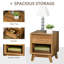 Augustine 101.6cm W Manufactured Wood Bedside Table