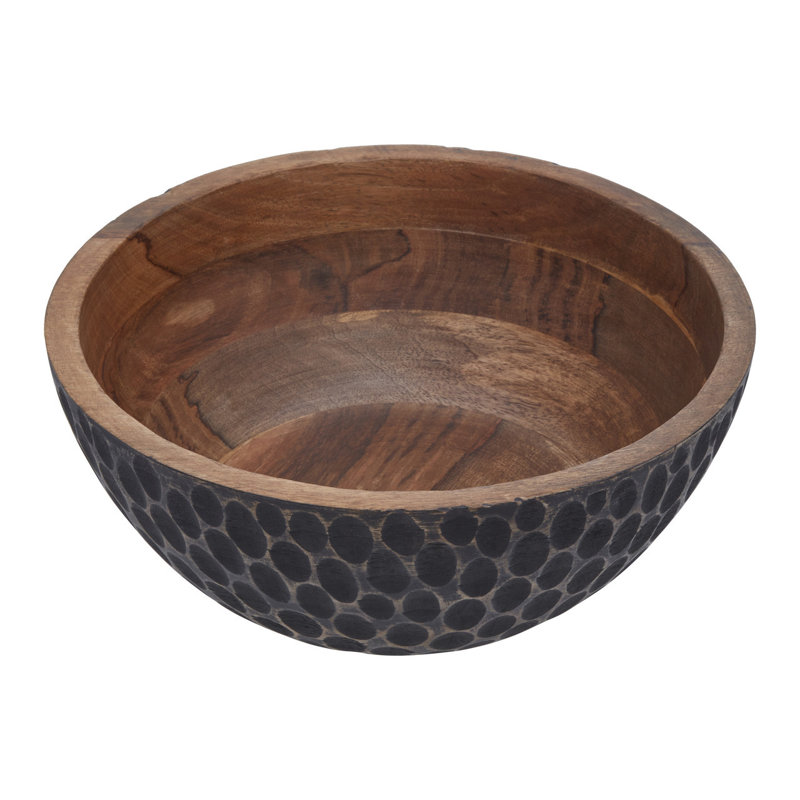 Tilford Wood Decorative Bowl 1, 14cm H x 30cm W x 30cm D