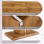 Table basse en bois Vesta avec bandes décoratives en acier inoxydable argenté-1635581489-1643308896