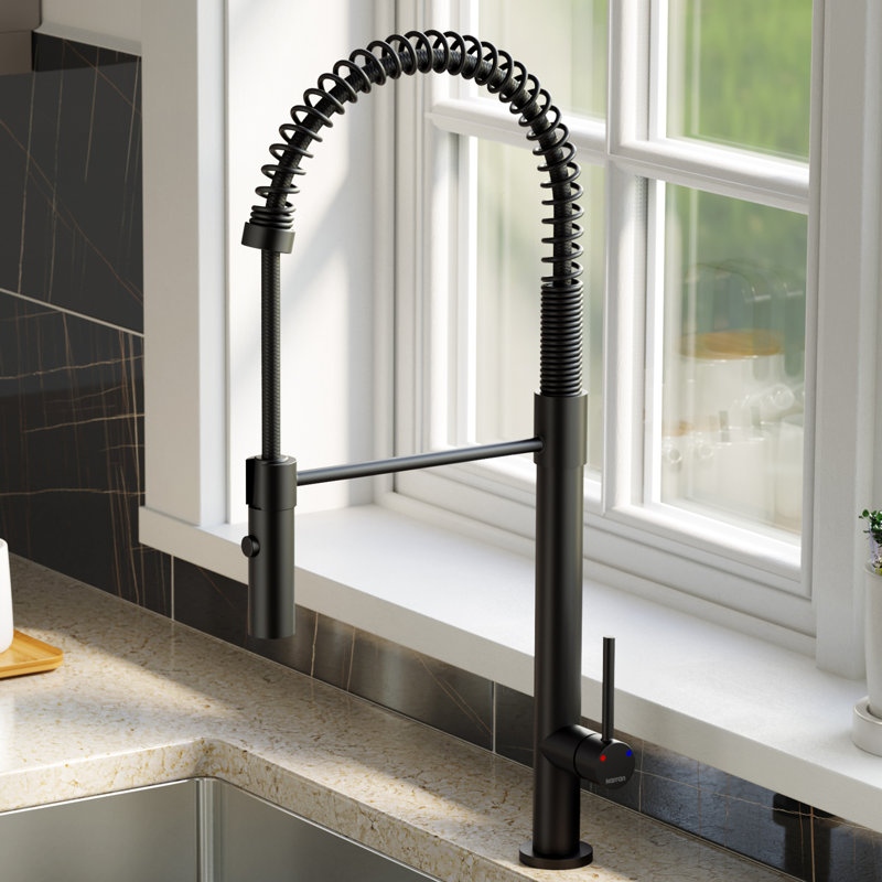 Robinet de cuisine Karran Bluffton, Noir mat