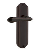 Deco Plate Privacy (Bed & Bath) with Fleur Lever