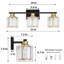 Éclairage pour meuble-lavabo à 3 lumières à intensité variable Ilora-980443302