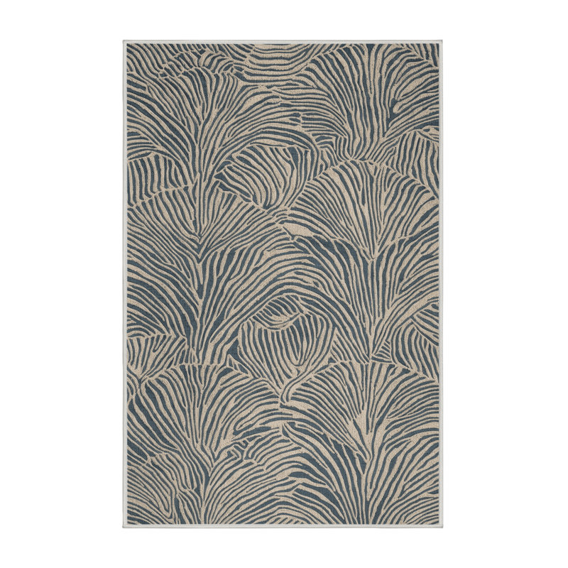  Tapis hawaïen lavable à motif de coquillage moderne, Rectangulaire 2 pi x 3 pi