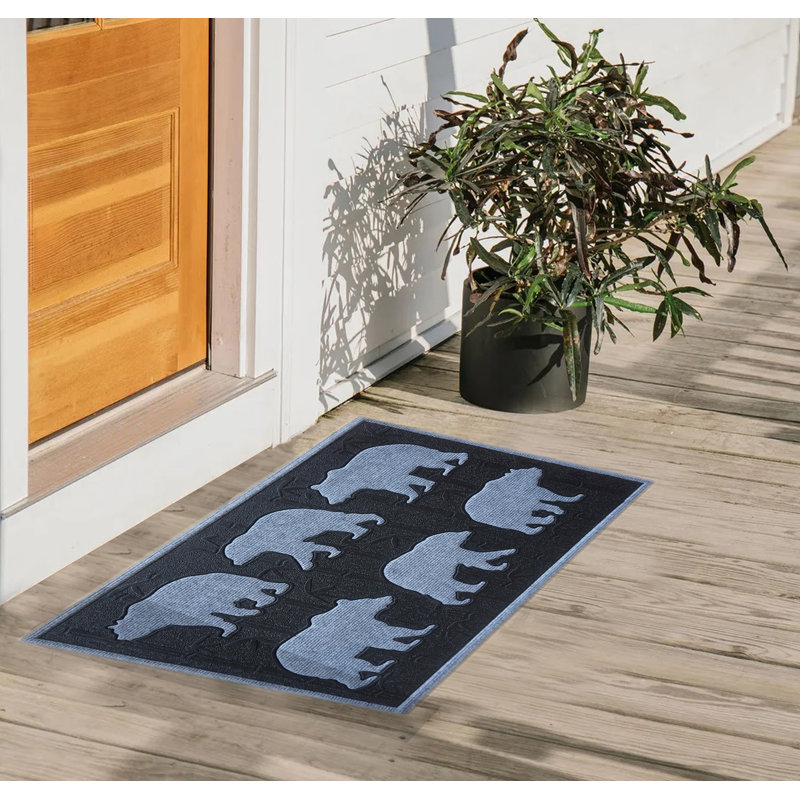 Tapis d'entrée antidérapant 30 po x 18 po