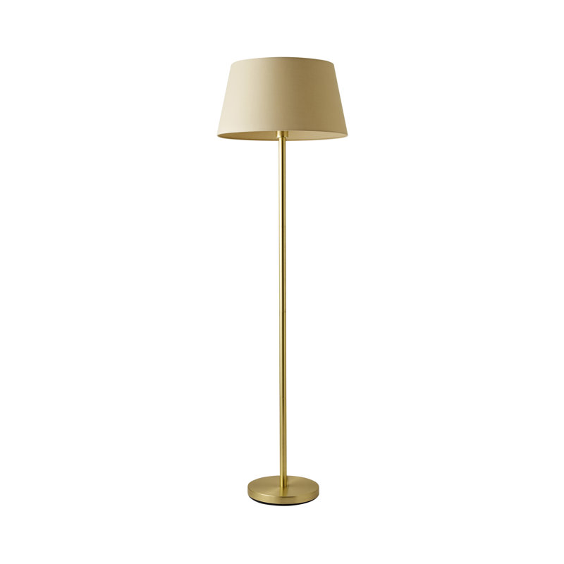 Bekbele 158cm Traditional Floor Lamp, No, Gold, Beige