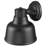 1-Light Matte Black With White Gloss Interior Outdoor Wall Lantern