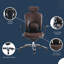 Ergolux Genuine Leather Executive Chair with Headrest