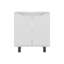 Armoire encastrée avec deux portes et tablettes de rangement intérieures Marlo-268101901