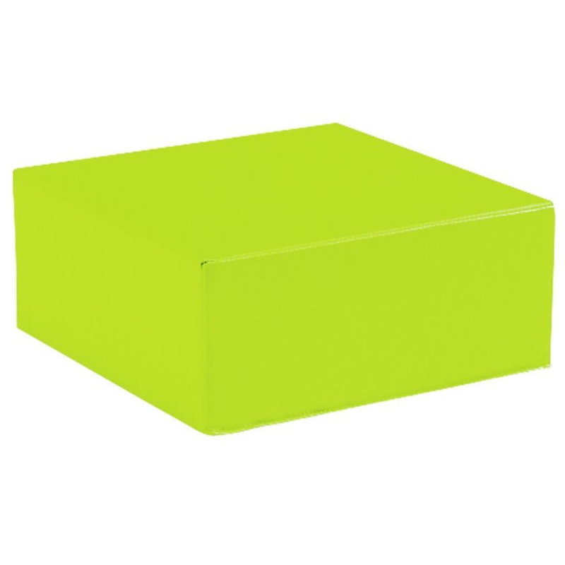 Square Pouffe Basic, Light Green, 25" H x 25" W x 14" D