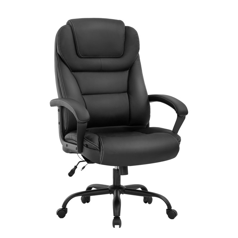 Fauteuil de bureau ergonomique Big and Tall, Noir, noir, noir, noir