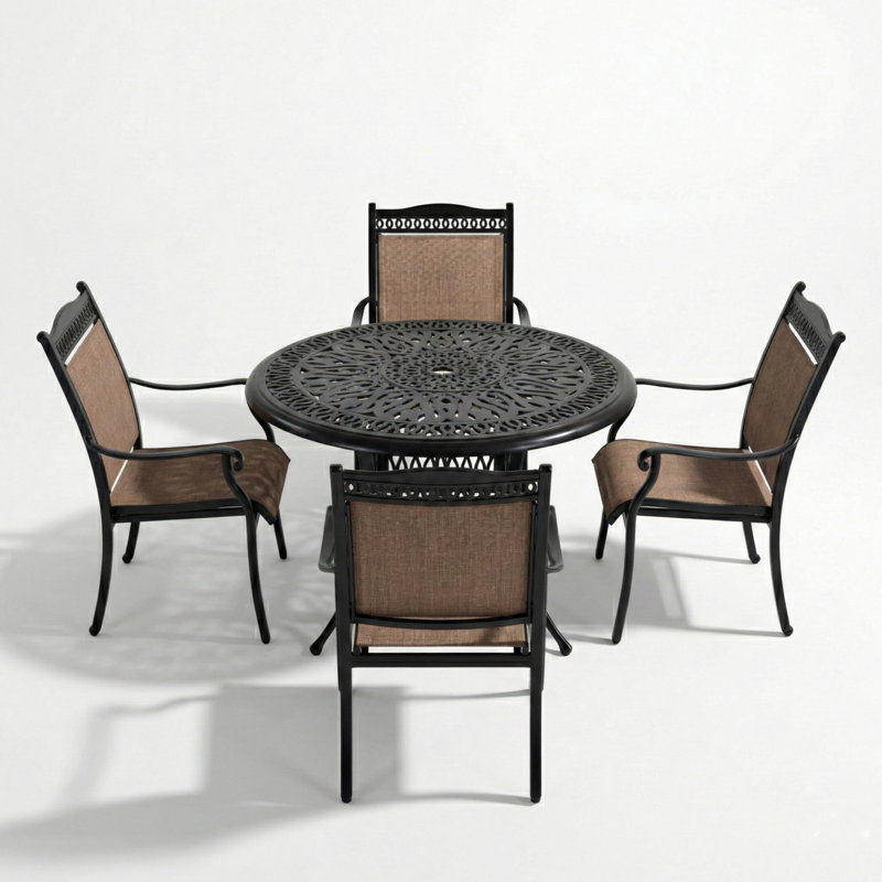 4 - Person Patio Dining Set with Round Table