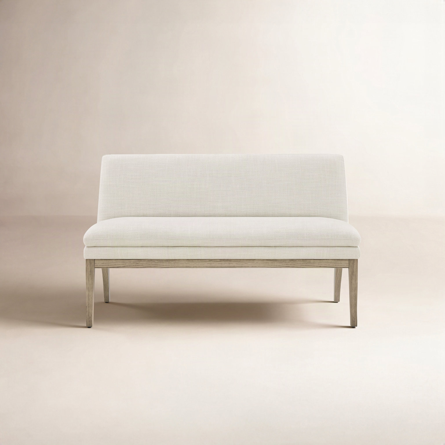 Bethea 55" Linen Dining Bench, Linen