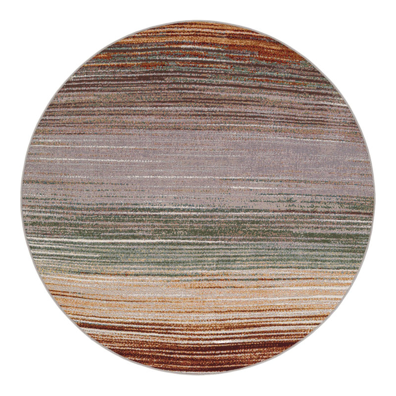 Urbanis Hower Indoor/Outdoor Area Rug, Round 5'1"